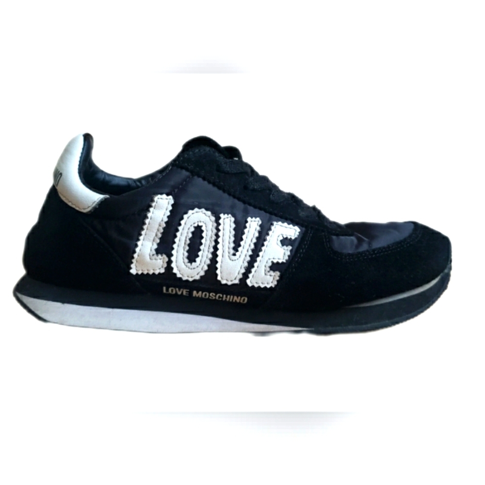 Love Moschino Black Sneakers - Size 7 EUC *